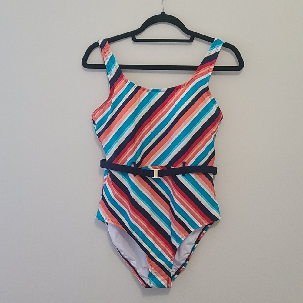 Stripe Medley One-Piece